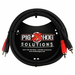 PIG HOG PD-RCA06 SOLUTIONS 6 Ft RCA-RCA DUAL CABLE Limited Lifetime Warranty