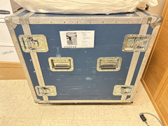 Anvil Road case (3′ x 3′ x 2′) with wheels (blue)