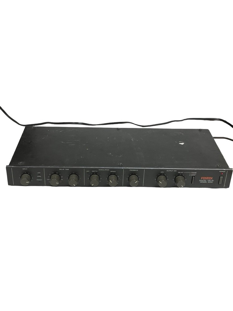 Vintage Fostex Model 3050 Digital Delay Effect Processor Rackmount Tested Workin