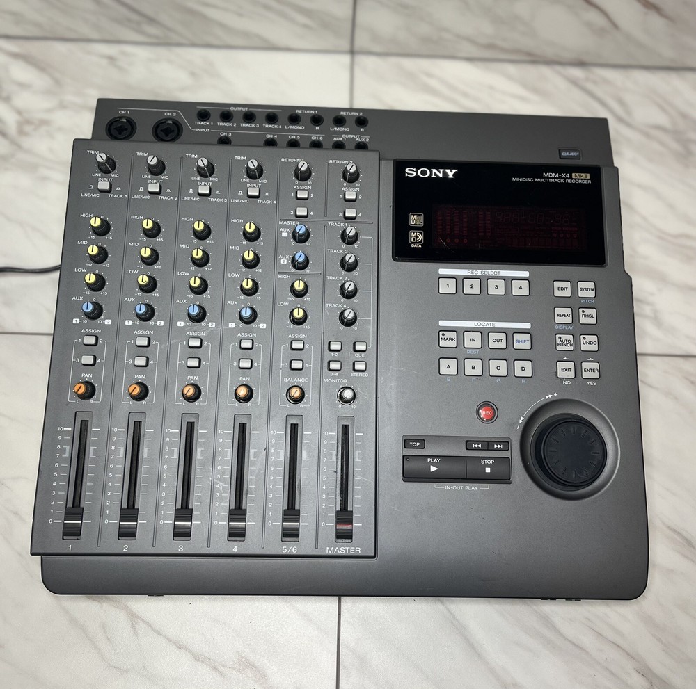 Sony MDM-X4 MKII Mini Disc Multi Track Recorder – FOR PARTS/REPAIR