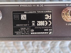 Sennheiser EM300 G3 4 Channel Receiver Rack and ASA1 Chan A 516-558MHz