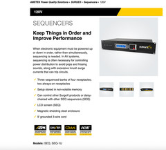 SurgeX SEQ-1U – 8-Outlet Sequencing Surge Eliminator & Power Conditioner NIB