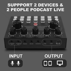 Home Studio Recording Kit Music Podcast Mixer Equipment Condenser Microphone Set