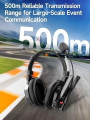 SYNCO XTALK XMAX2 Wireless Intercom Headset Dual Ear Communication System 2pcs