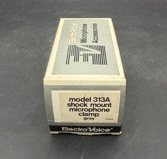 Vtg NOS Electro-Voice EV Model 313A Shock Mount Microphone Clamp Gray in Box