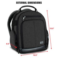 USA GEAR Audio Equipment Backpack for Recording Microphones & Accessories
