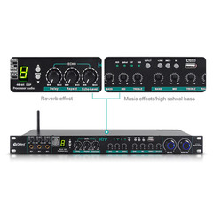 110V 220V DSP Professional Audio Digital Processor KTV Karaoke Effect System New