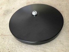 MICROPHONE GOOSENECK STAND & BASE PLATE BLACK WEIGHTED 11″ WIDE with BALL MOUNT