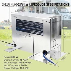 45 Amp RV Power Converter, 3-Stage Charger 45RU Direct Replacement for