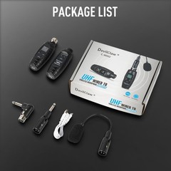 UHF Wireless Microphone System,Transmitter and Receiver XLR Adapter for Dynam…