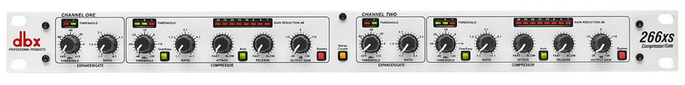 DBX 266XS Dual Compressor/Gate Rack Mount