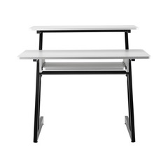 DJ Workstation Stand Equipment Desk White – On-Stage
