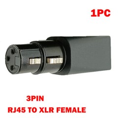 DMX to RJ45 Connector – RJ45 Ethernet to 3 Pin XLR DMX Female & Male Adapter Set