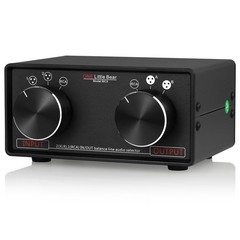 Little Bear MC3 3-IN-3-OUT XLR Balanced/RCA Stereo Converter Audio Selector S…