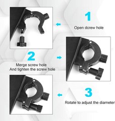 Clamp-On Microphone Stand Tray: Lightweight ABS Holder for Easy Access