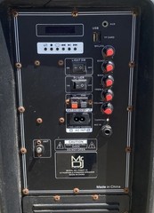 Mr.Dj USA PXBAT-15 Portable Powered Speaker 100-240V 50/60Hz Power Tested