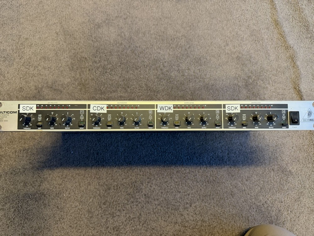 Behringer Multicom, MDX 2400 Multicom Audio Interactive Quad Dynamics Processor