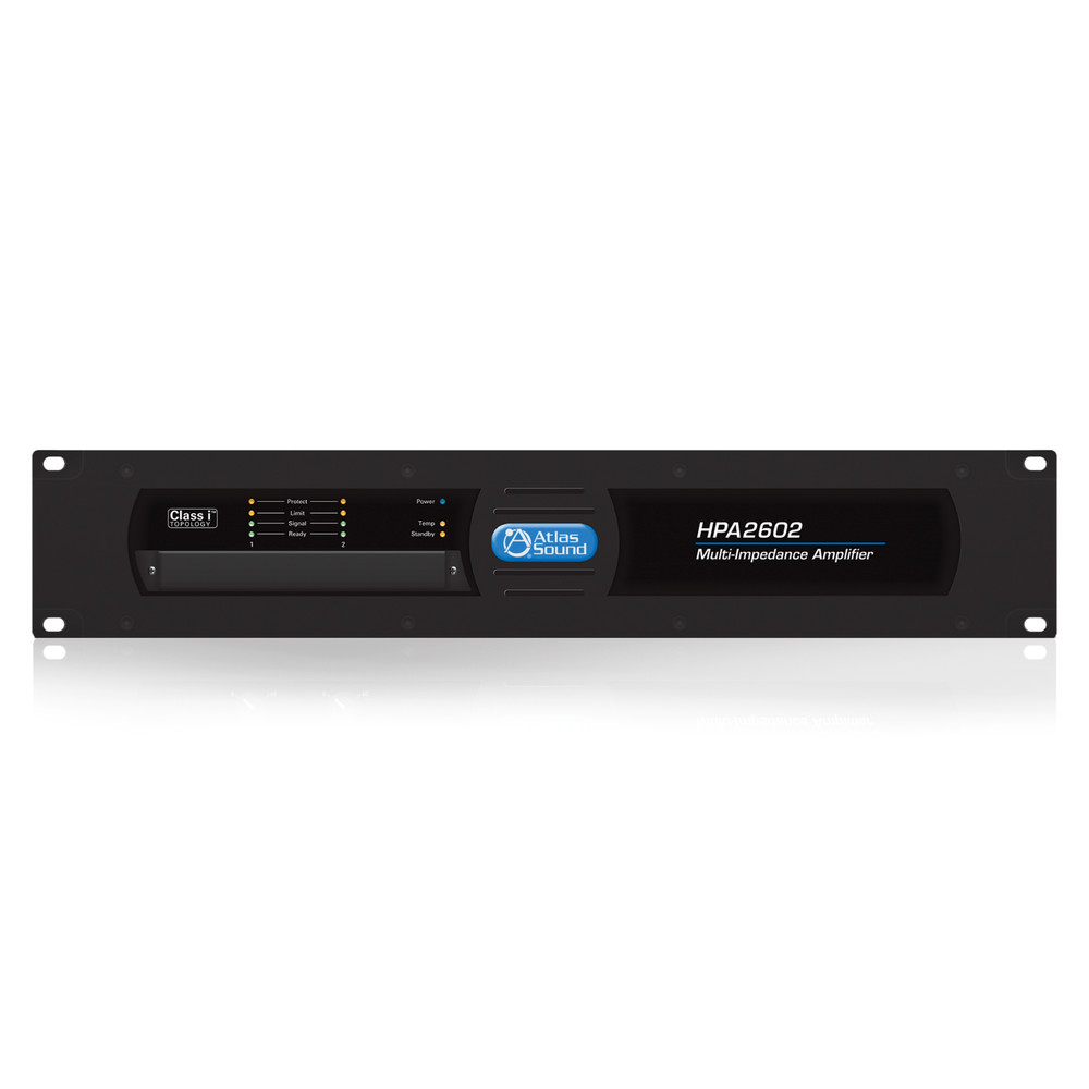 Atlas Sound HPA2602 Dual Channel 3200 Watt Commercial Amplifier