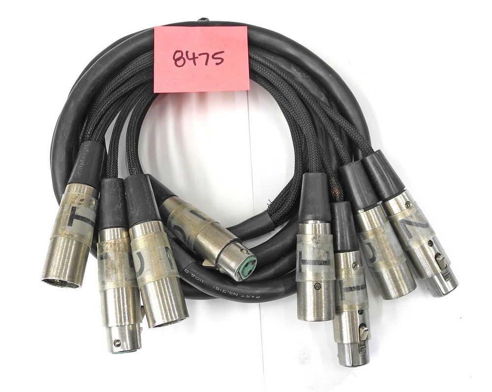 Quality 8 Foot 2 In/2 Out Balanced XLR Male/Female Patch / Extension Snake. CG