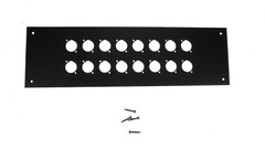 PROCRAFT WM2-16X-BK 16″ Center Surface Mount BLK Studio Panel w/ 16 „D“ Punches