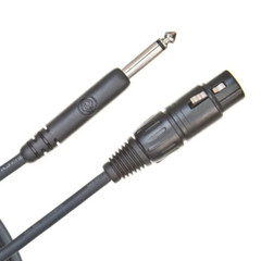D’Addario Classic Series Unbalanced Microphone Cable, XLR to 1/4″, 25 Feet