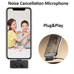 Wireless Microphone Type-C for iPhone 17/16/15/iPad/Android Phone Plug-Play USA