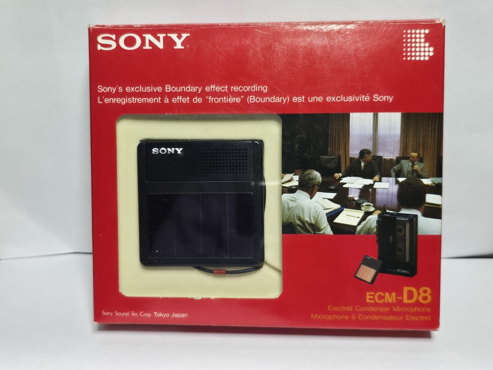 Sony ECM-D8 Electret Condenser Microphone Imp. 1.6 – Walkman Stereo New In Box
