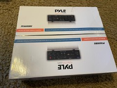 Pyle PFA600BU Wireless Amplifier PA Receiver & Microphone Receiver System