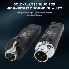 UHF Microphone Converter Adapter XLR Transmitter and Receiver for Dynamic6000
