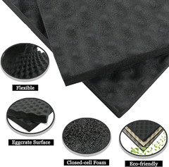 Soundproofing Closed Cell Foam – (8 Pack) Self-Adhesive 16“ x 12“ x 1“