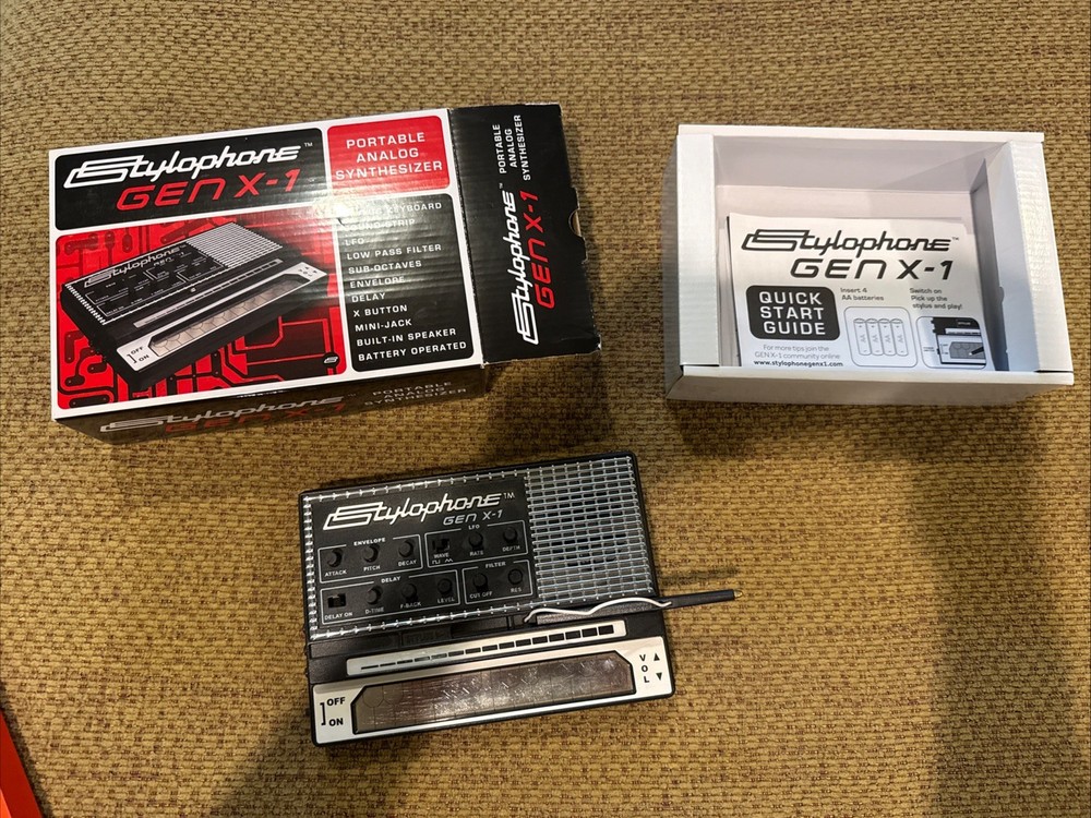 Stylophone Gen X-1 Portable Analog Electronic Synthesizer – Complete