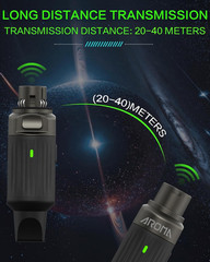 Aroma Wireless XLR Microphone System, 130Ft Range, 7-Channel UHF Transmitter