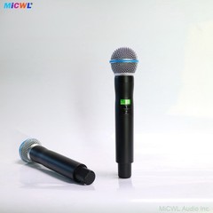 New 2×100 Channel Wireless Microphone System AD4D-LED Beta58 Handheld Stage Sing