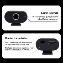 JOYO Guitar Audio Interface Mini Recording Sound Card Adapter Plug and Play U4V2