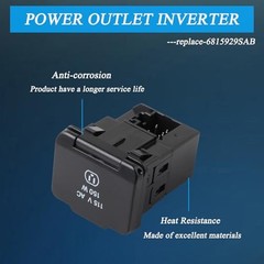 Power Outlet Inverter Compatible with Dodge Ram 1500 2500 3500 4500/5500 2013