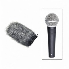 Mic Furry Windscreen Easy to Use Mic Windjammer for Interview Outdoor Use