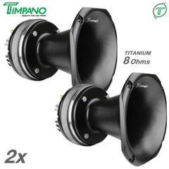 2x Timpano TPT-DH2000 PRO Titanium Driver – 2″ Aluminum Exit PRO Horn 900W Pack