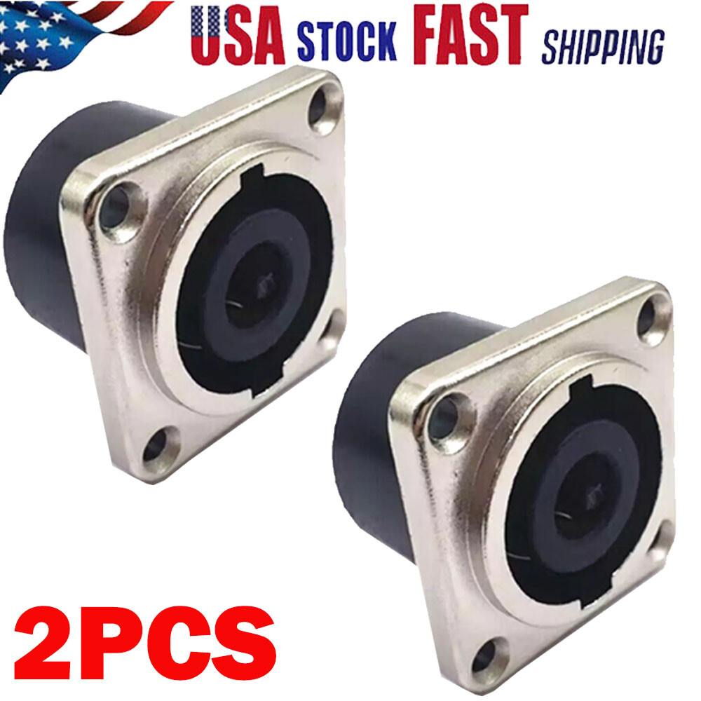 2x For Speakon Neutrik NL8MPR Loudspeaker/Amplifier 8 Pole Panel Connectors US