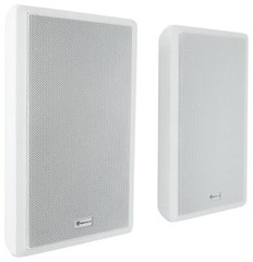 (8) Rockville RockSlim 70W White 5.25″ 70v Commercial Restaurant Wall Speakers