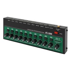 Professional Powered Mixer Power Mixing Amplifier 10 Channel Amp USB 10W