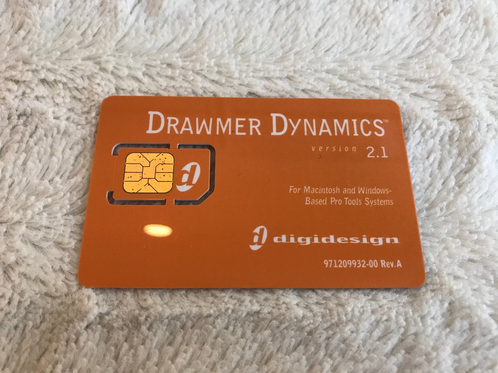 Avid DigiDesign Drawmer Dynamics Plug In iLok Activation Card No Transfer Fee
