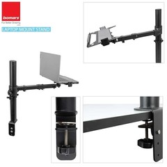 Adjustable Laptop Mount Stand Height & Tilt 12–17 Inch Laptops Holder