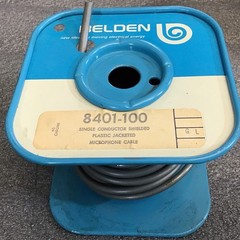 Vintage 1960’s Belden 8401 microphone cable 1 lb spool