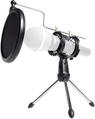 Microphone Stand, Desktop Tripod, Adjustable Shock Mount, Pop Filter