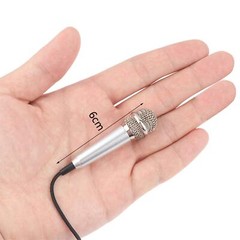 Mini Microphone 4 Pack Omnidirectional Stereo Mic for Voice Recording Phone