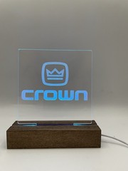 Crown Vintage Power Amplifier Led Sign