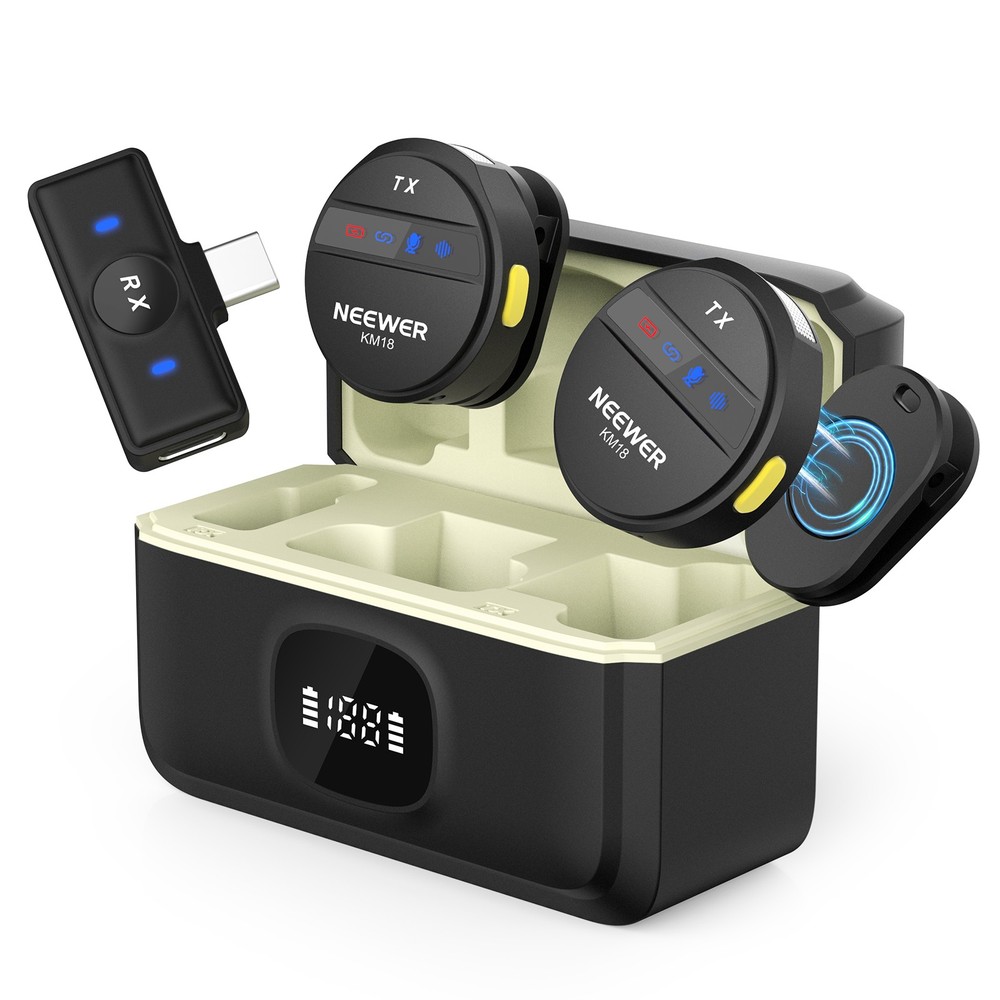 NEEWER KM18D Wireless Mic for iPhone/Android/PC