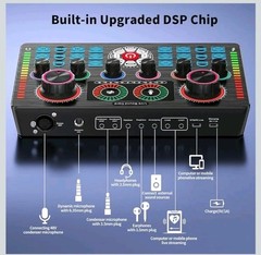 Podcast Equipment Bundle w/Professionl Live Sound Card and Condenser Microphone