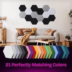 12-Pack Deep Black Acoustic Panels 12″x10.4″x0.4″ Sound Dampening