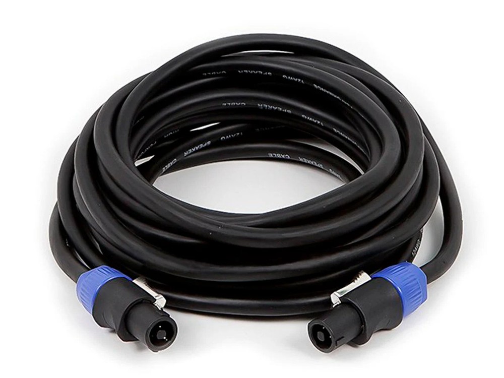 Monoprice 25ft 2-conductor NL4 F to NL4 F 12AWG Speaker Twist Connector Cable